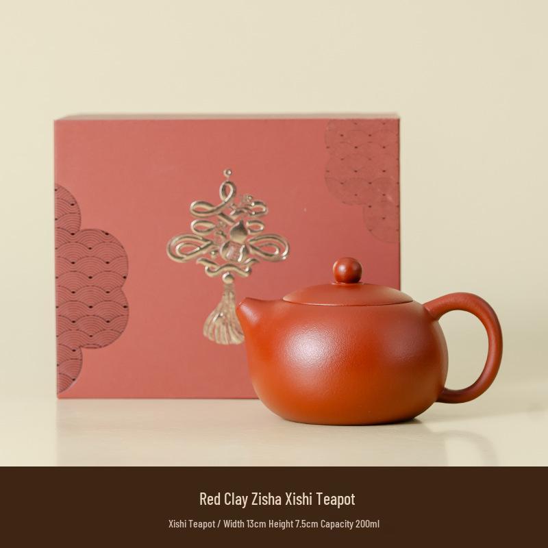 Handmade Original Ore Zisha Xi Shi Teapot - Perfect Gift for Elders, Friends, or Parents