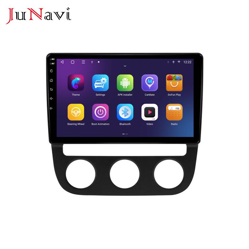 Compatible with Volkswagen Sagitar 06-10: Android Large Screen GPS Navigation with Bluetooth & Wireless CarPlay