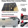 Flat Clear License Plate Covers, 2 Pack Clear Unbreakable License Plate Shields with Tire Valve