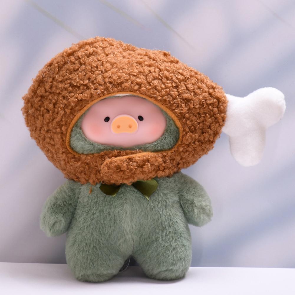 For 14cm Lulu the Piggy Headwear Cape Fashion Doll Clothes Color Match Hoodies Dolls Accessories Cute Decoration Little Clothes