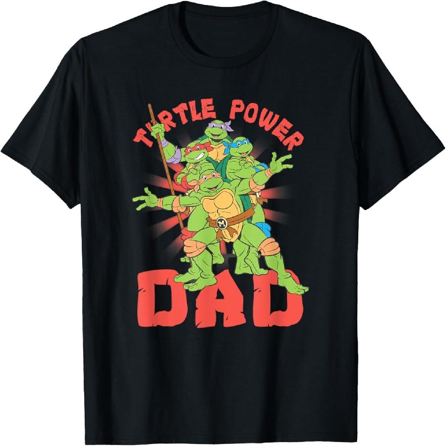 

Teenage Mutant Ninja Turtles Dad Turtle Power Poster T-Shirt XXXXXL чорний