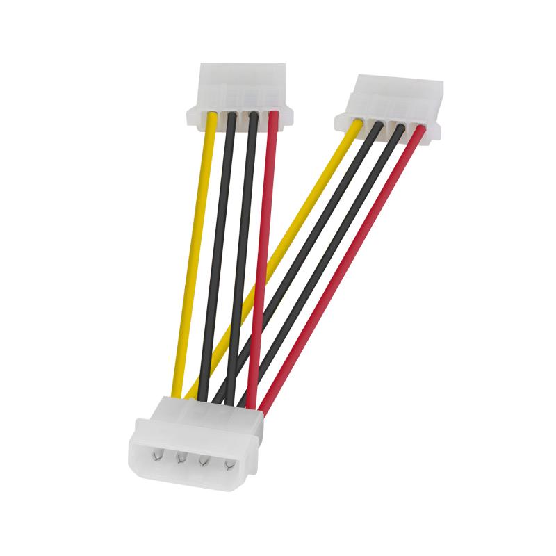 LogiLink CP001- Power Cable Internal, Internal 5.25" M - 2x5.25" F 0.20 M