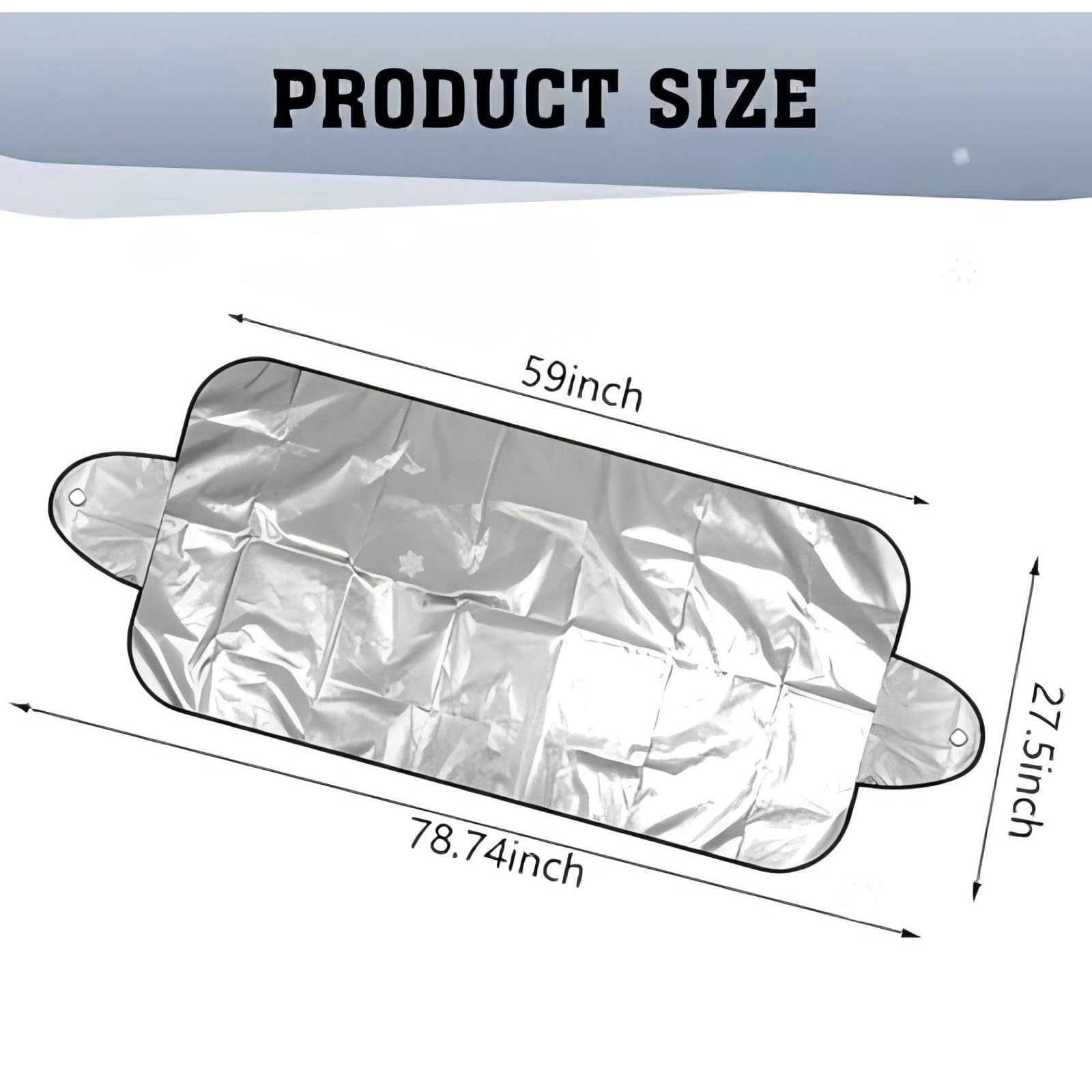 

Car Windshield Cover – Windproof All-Weather Protector Against Frost, Rain & UV, Fits Most Cars & SUVs