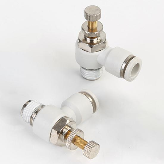 SL8 Throttle Valve Air Flow Speed Controller Hose Pneumatic Quick Connector