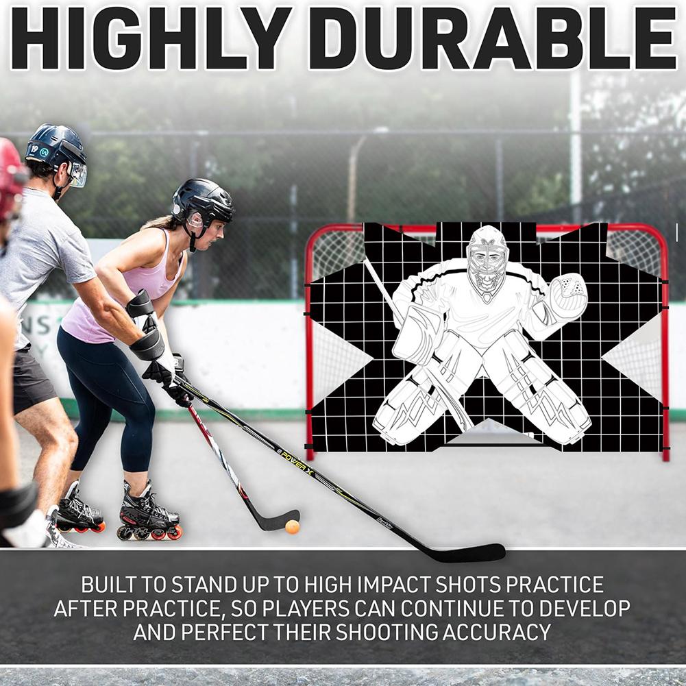 Hockey Net Goalie Target Street Hockey Net Training Target Hockey Shooting Training Aid for Practicing Shooting Accuracy