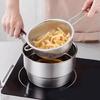Stainless Steel Kitchens Strainer Basket Durable Build Comfortable Handle Portable and Effective for Various Use
