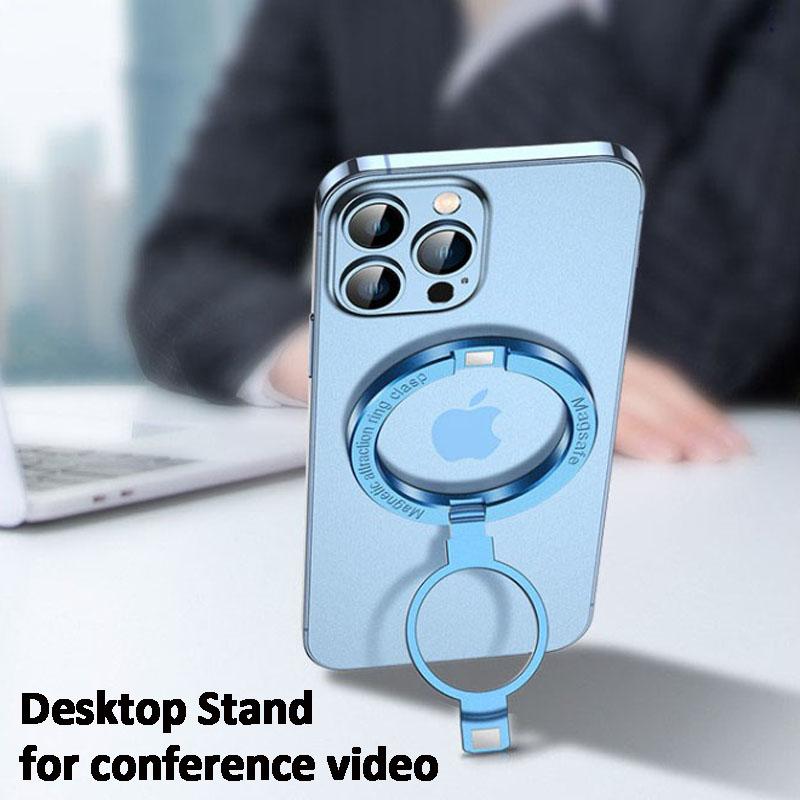 Aluminum Flexible Funny Foldable Hand Finger Grip 360 Rotating N52 Magnet Magnetic Cell Phone Ring Holder