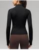 Women's Quick Dry Slim Fit Long Sleeve Fitness Jacket for Outdoor Running, Yoga, and Training