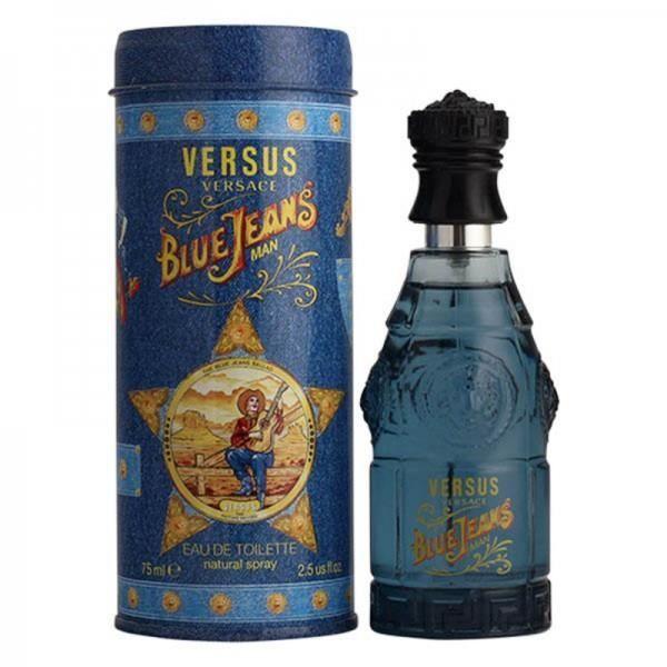 Men's Perfume - VERSACE - Blue Jeans - Eau De Cologne - 75 Ml - Authentic