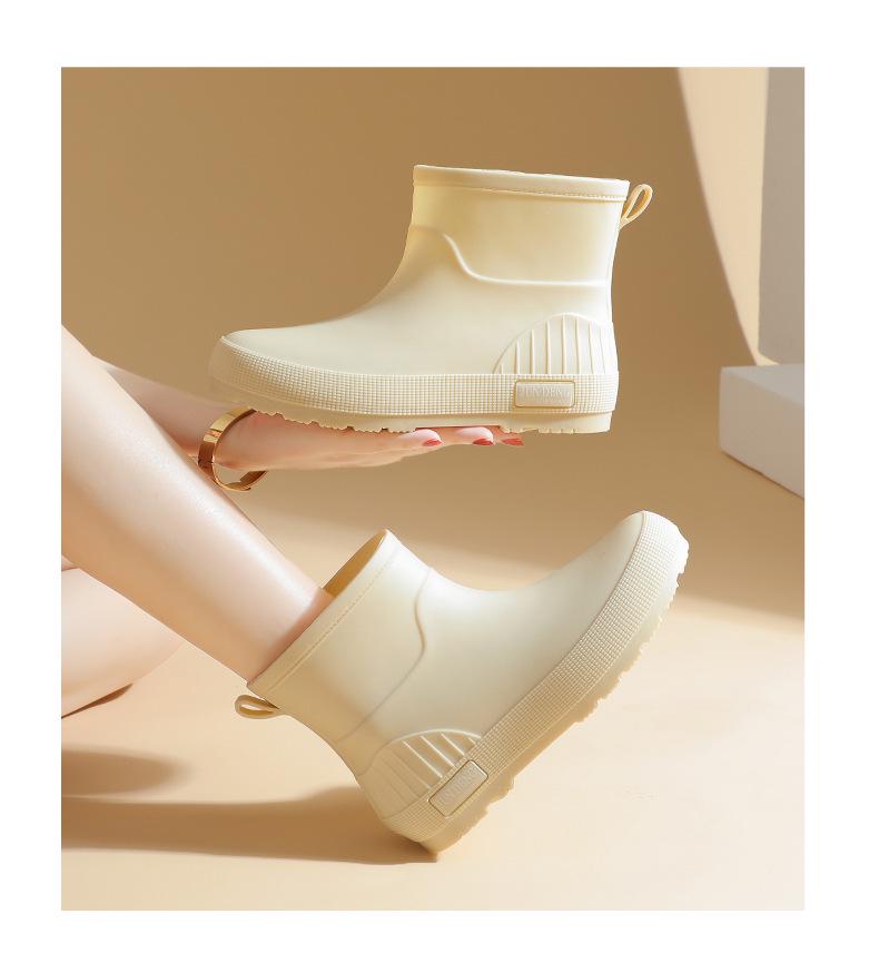 2024 Women's Fashionable Non-Slip Waterproof Rain Boots - Short Tube