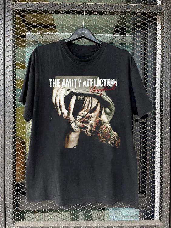 Collection The Amity Affliction - Youngbloods Album T Shirt Black HH400 Unisex T-Shirt S