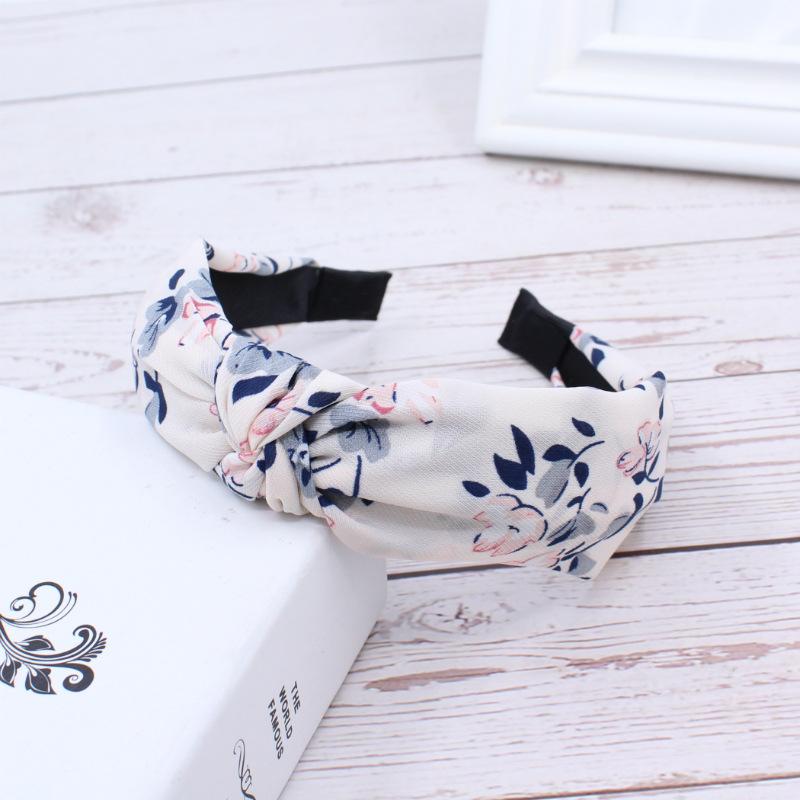 Fabric headband female Yiwu headdress jewelry autumn and winter feeling wide edge versatile high skull top headband hairpin