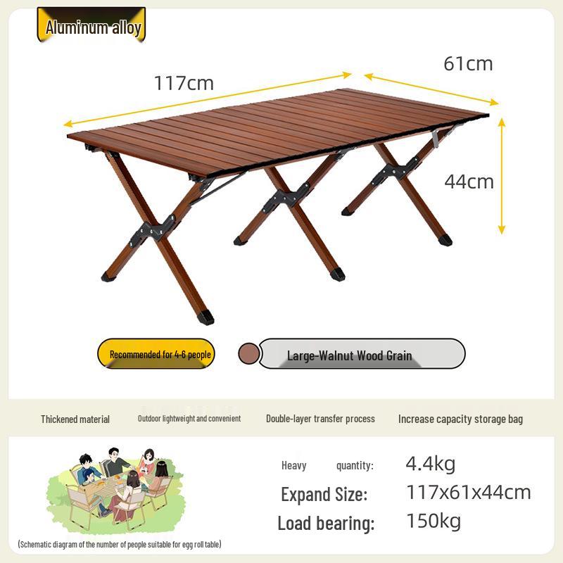 Beechwood Handle Folding Camping Chair – Portable Oxford Cloth Kermit Stool