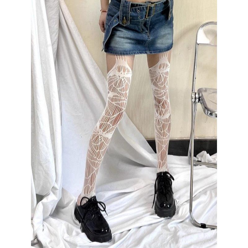 Retro Leopard Print Jacquard Pantyhose - Women's Sexy Slimming Mesh Silk Stockings in Black