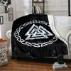 Viking Theme Printed Blanket - Perfect for Couch, Bed, Travel & Outdoor Use | Machine Washable, Cozy & Durable.