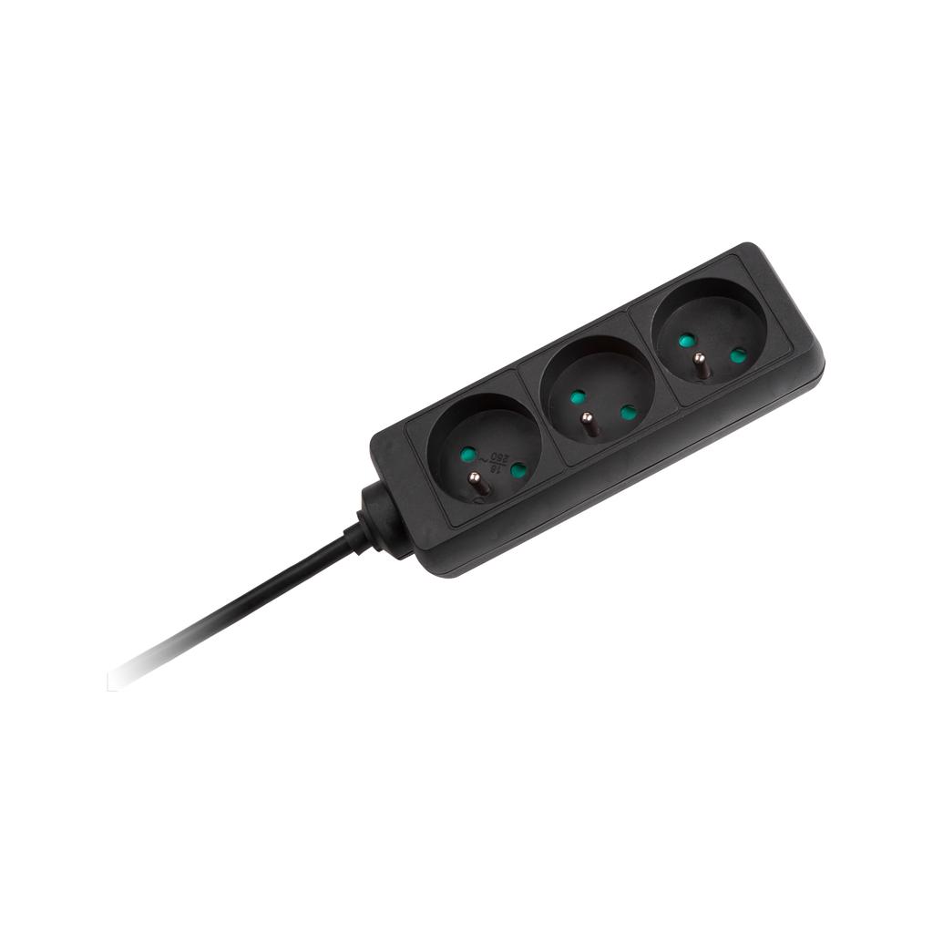 Rebel 5M 3-Socket Power Strip Extension Cord