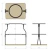 LALPHA TW-080S Assembled Plate Stand Set with Storage Case, Tableware Set for Plates, Dishware, Kitchen, Camping, and Outdoors