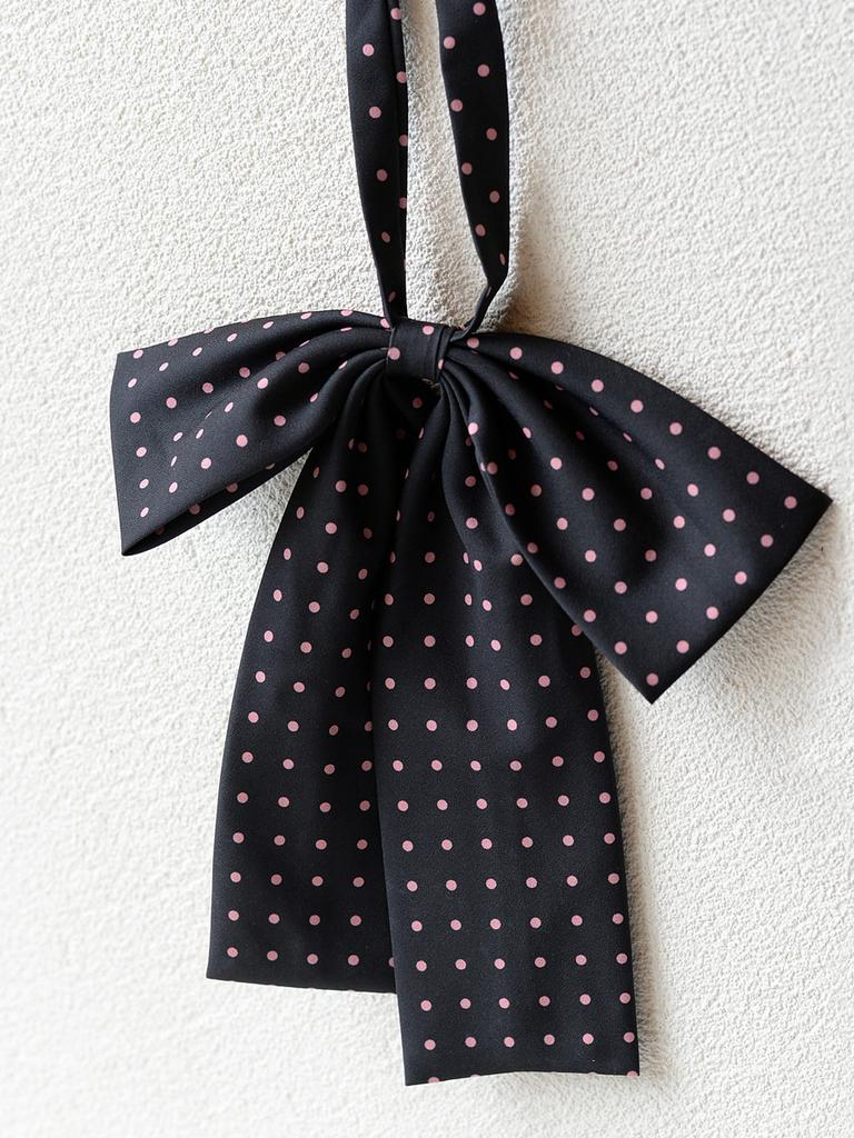 Kids Fashion Collared Brooch With Polka Dot Design For Casual School Wear And Youth