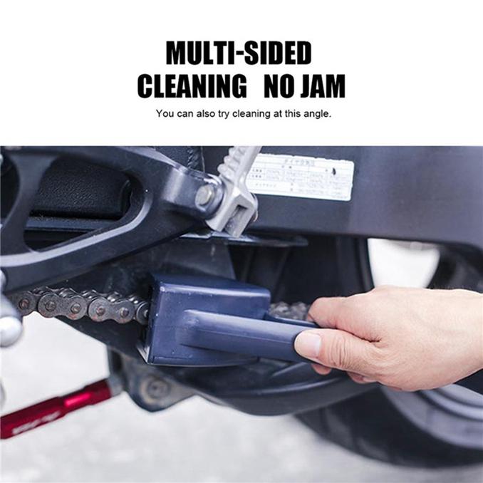 Motorcycle Bicycle Chain Cleaning Tool Double-ended Chain Brush