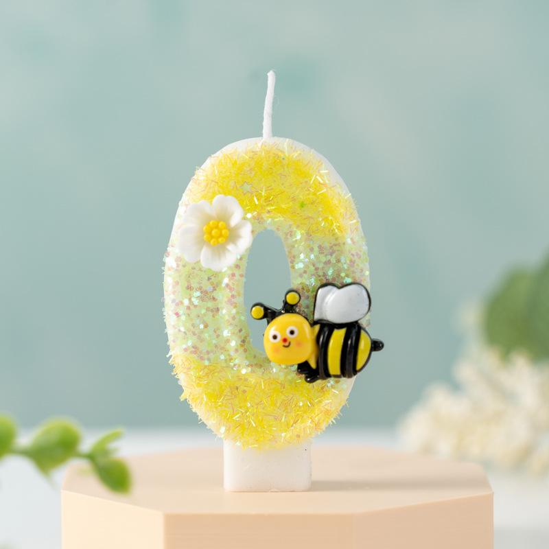 

Creative Little Bee Digital Birthday Party Celebration Cake Decoration Candles 0-9 Products 0