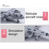 Puntos Education Toy Diecast C17 Transportní letadlo Zatahovací lehký model letadla
