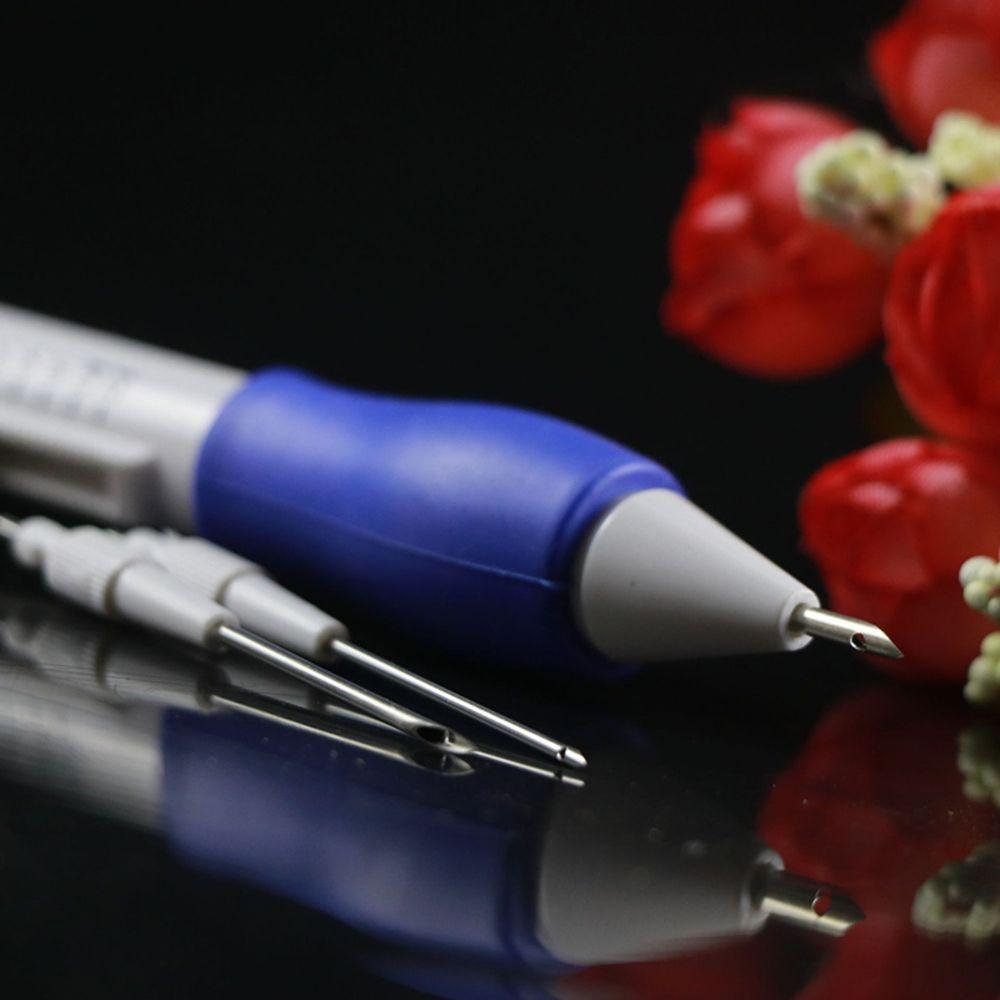 9 st/låda Magisk Sömnad ABS Plast Stickning Broderi Pennset Sy Stansnål