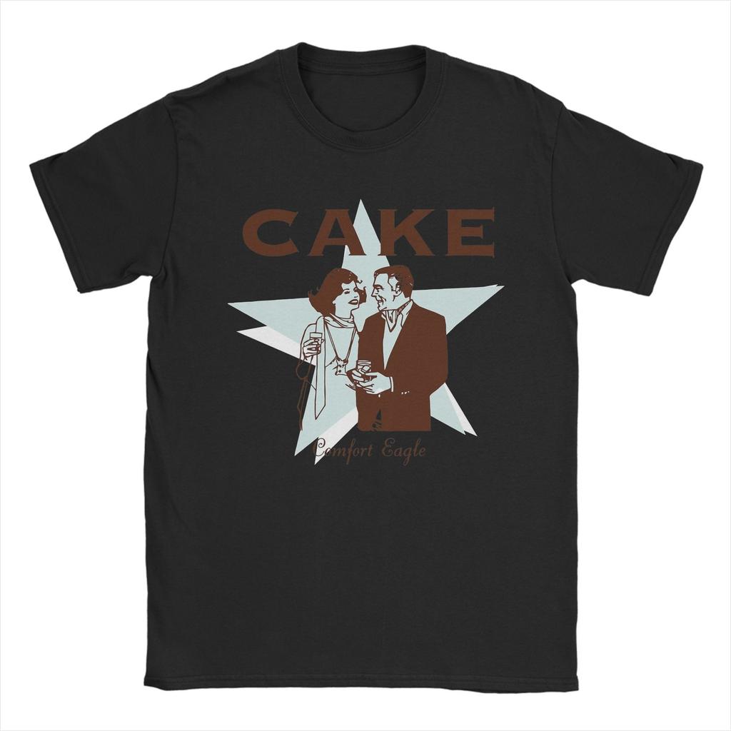 Camiseta Confortável Casual Bolo Águia para Homens Gola Redonda Algodão Camisetas Mangas Curtas Camisetas Tops Estampados Gráficos