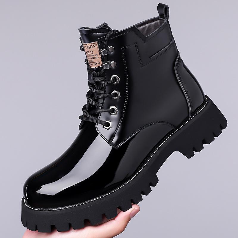Men Winter Boots Ankle Leather Plush Casual Comfortable Comfortable Wear For Daily Use Durable Material With Good Quality 38 5670₽