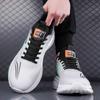 Fashion Round Tip Perforated Men Sneakers Orange Shoes High Quality Flat Flat Sports Models Luxery Zapatiilas Special Offers Tenis