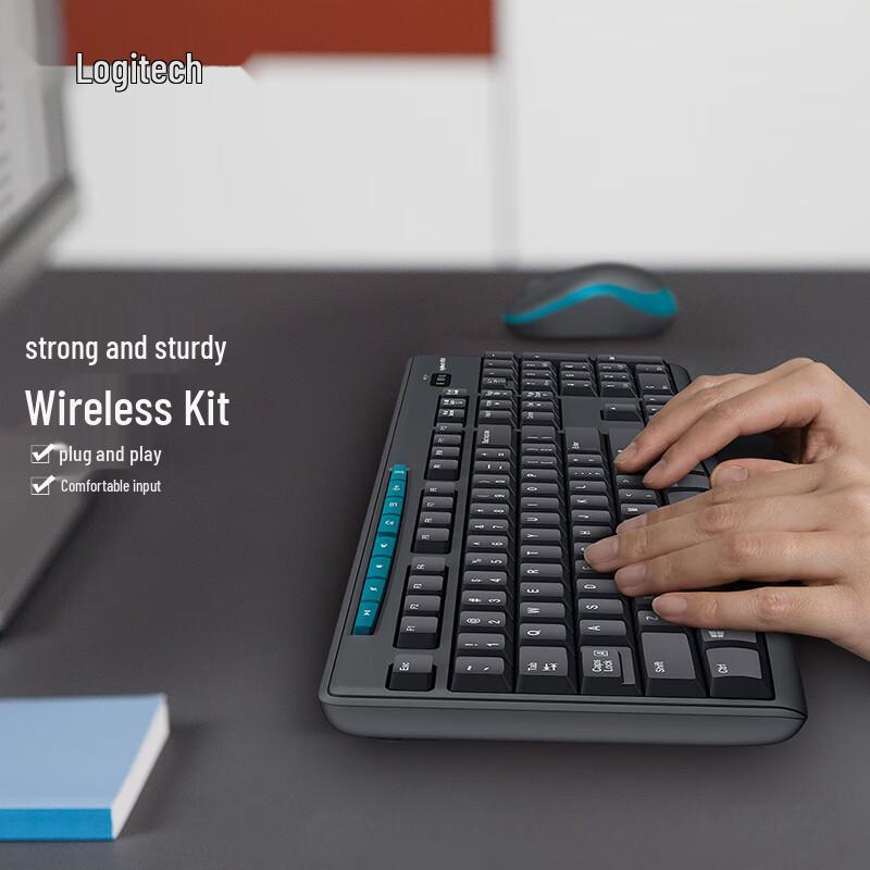 Logitech MK275 Full-Size Wireless Keyboard and Mouse Combo