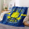 Brøndby IF  Print Flannel Blanket, High quality Comfortable for All Seasons, Home Decor, Warmth and Comfort
