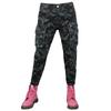Motorradjeans weiblicher Fahrer Mehrzweck-Cargo atmungsaktive Camouflage-Hose Motorrad-Schutzhose Reithose