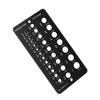 29 Holes Drill Bit Gauge Multifunctional Caliper Gauge Screw Gauge Card  Drill Template Gauging