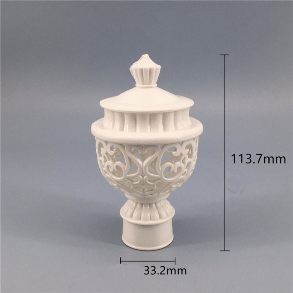 4Pcs/set Fashionable Roman Pole Sealing Plug Curtain End Cap Cover Drape Rod Accessory