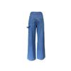 Women's High-Waisted Retro Cargo Jeans, Wide-Leg, Floor-Length Spicy Girl Style