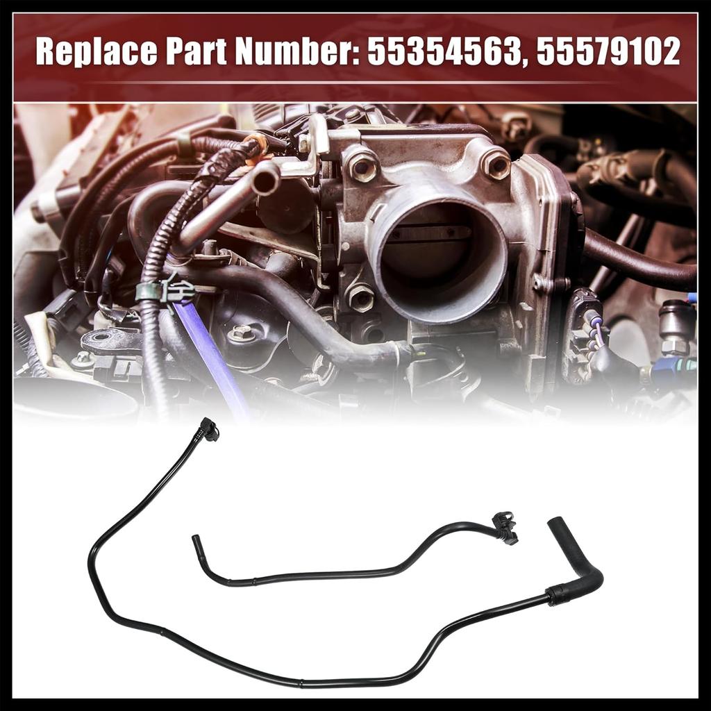 1 Set Engine Throttle Body Heater Inlet Outlet Pipe Hose Fit for Chevy Cruze 2011-2015 for Chevy Sonic 2012-2018 1.8L 55569809 55579102 Durable