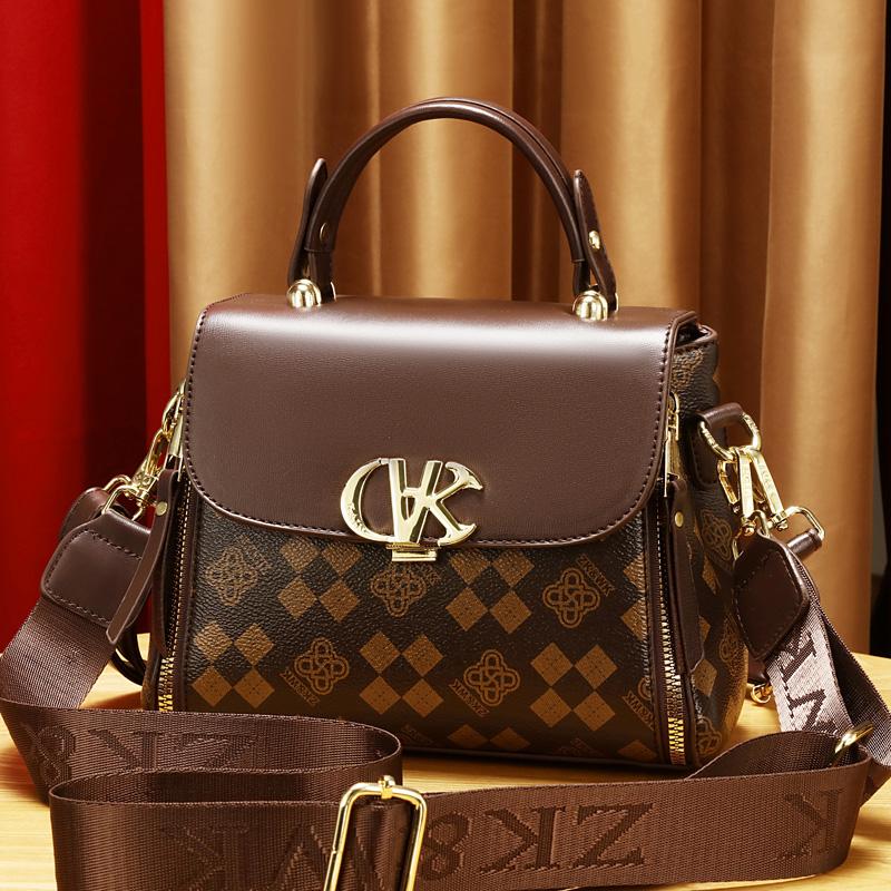Check Crossbody Bag for Women  Red All Shoulder Bag  Temperament Net  Check Fashion Trend