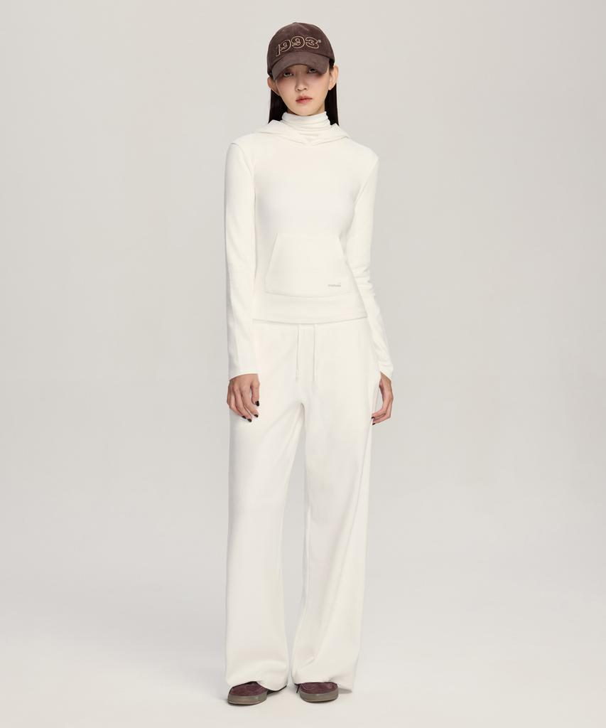 [Set] W Basic Slim Hoodie & W Basic High-Waisted Sweatpants