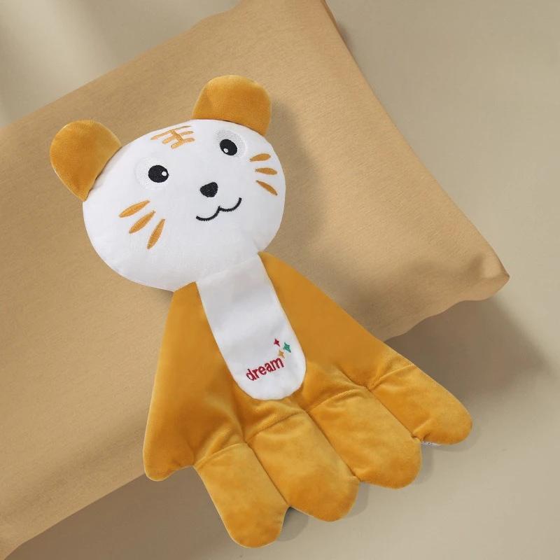 

Cartoon Doll Baby Pillow Soothing Palm Anti Startle Baby Sleeping Pillow Soft Newborn Bedding Babies Accessories тигровий