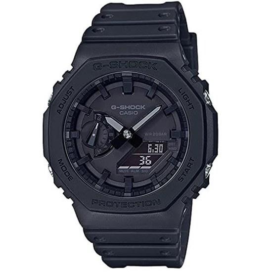 Casio G-Shock GA-2100-1A1 Ana-Digi All Black Wristwatch Mens Carbon Core Guard