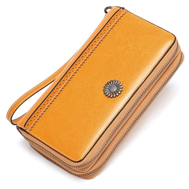 Portofele Zency din piele naturală 2021, noua modă de lux pentru femei, posetă pentru multe departamente, poșetă lungă de mare capacitate pentru doamne.