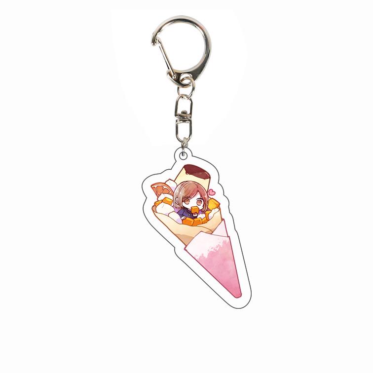 Klíčenka Jujutsu Kaisen: Yuji, Megumi, Gojo - Oboustranný akrylový přívěsek