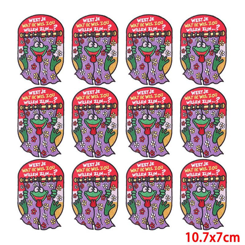 10 Pcs/lot Wholesale Embroidery Patch Iron On Patches For Clothing Patches On Clothes Jackets Decor Applique Sew Supplies