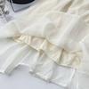 Women's 2024 French White Spaghetti Strap Slimming Evening Dress