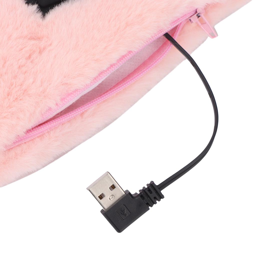 USB Heated Scarf   Neck Heating Scarf Detachable Plush Warming Neck Wrap Scarf