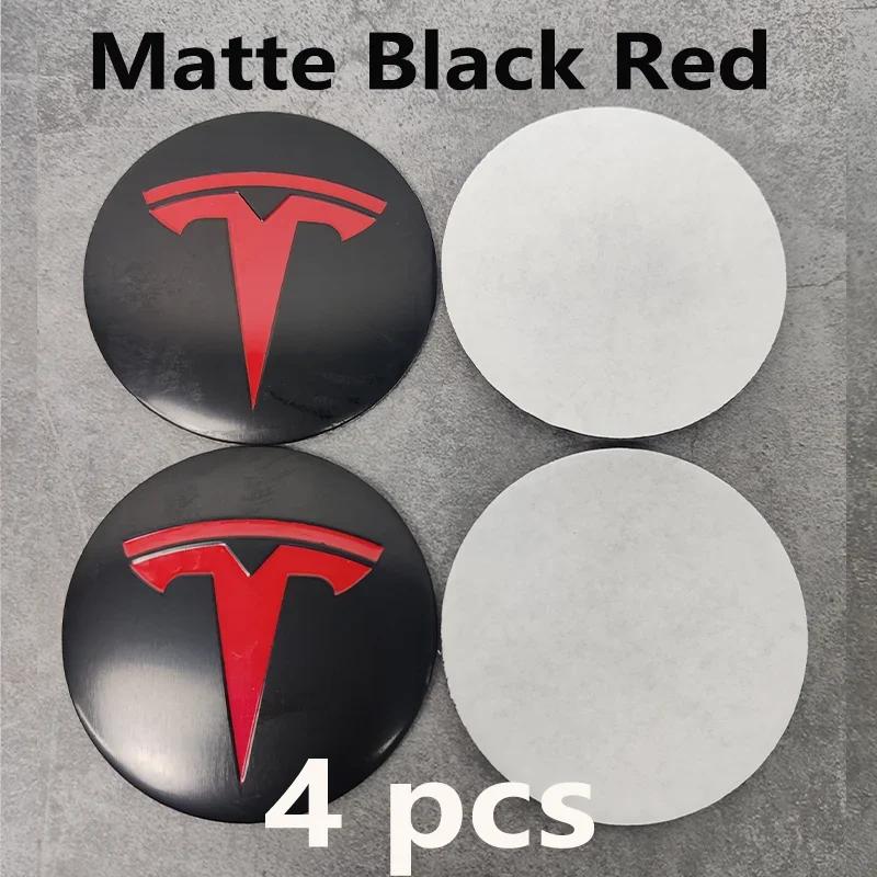 

Car Sticker Tesla 4pcs 56mm Tesla Hub Cap Center Cap Logo Stickers - Waterproof Durable Decals for Model 3/Y/S/X, Car Wheel Prot