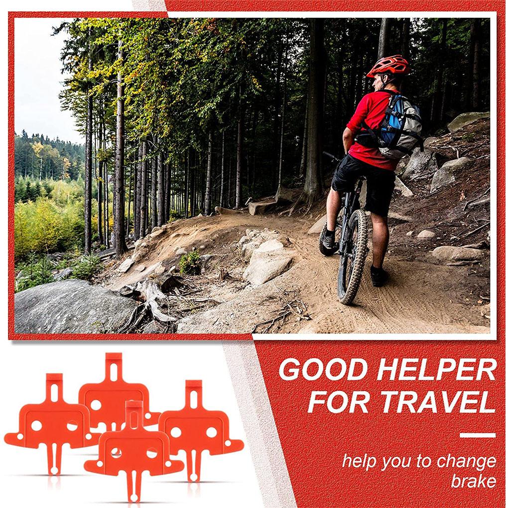 4 Pieces Bicycle Brake Spacer Disc Mountain Bike Hydraulic Brakes Pads Portable Outdoor Parts Repairing Accessories