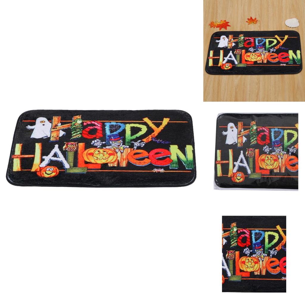 Stylish Halloween Floor Rug Rectangular Anti Slip Ground Mat Ideal For Home And Room