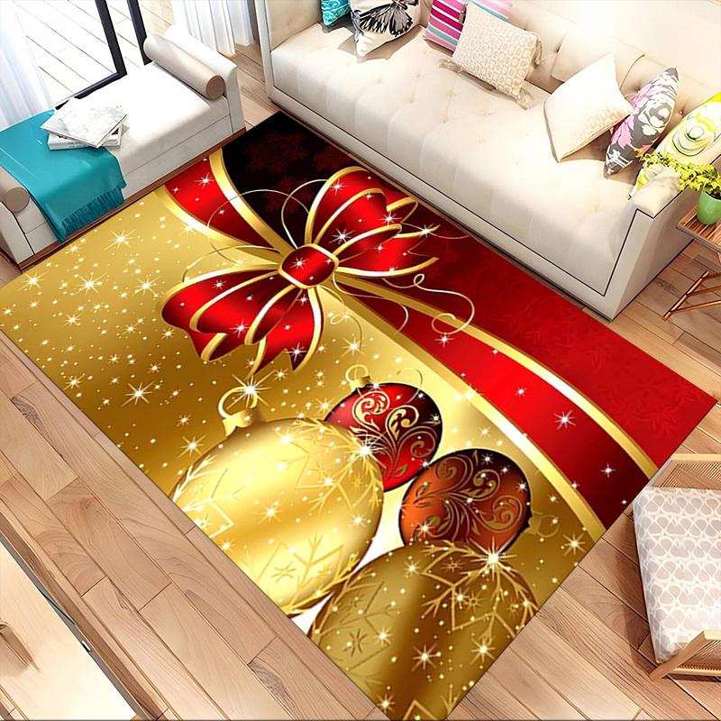 Christmas ornaments Crystal Velvet chair mat Area Rug - Non-Slip, Floor Mat, Office Desk Chair Rugs, Bedroom Decor.Christmas Gift-1106130