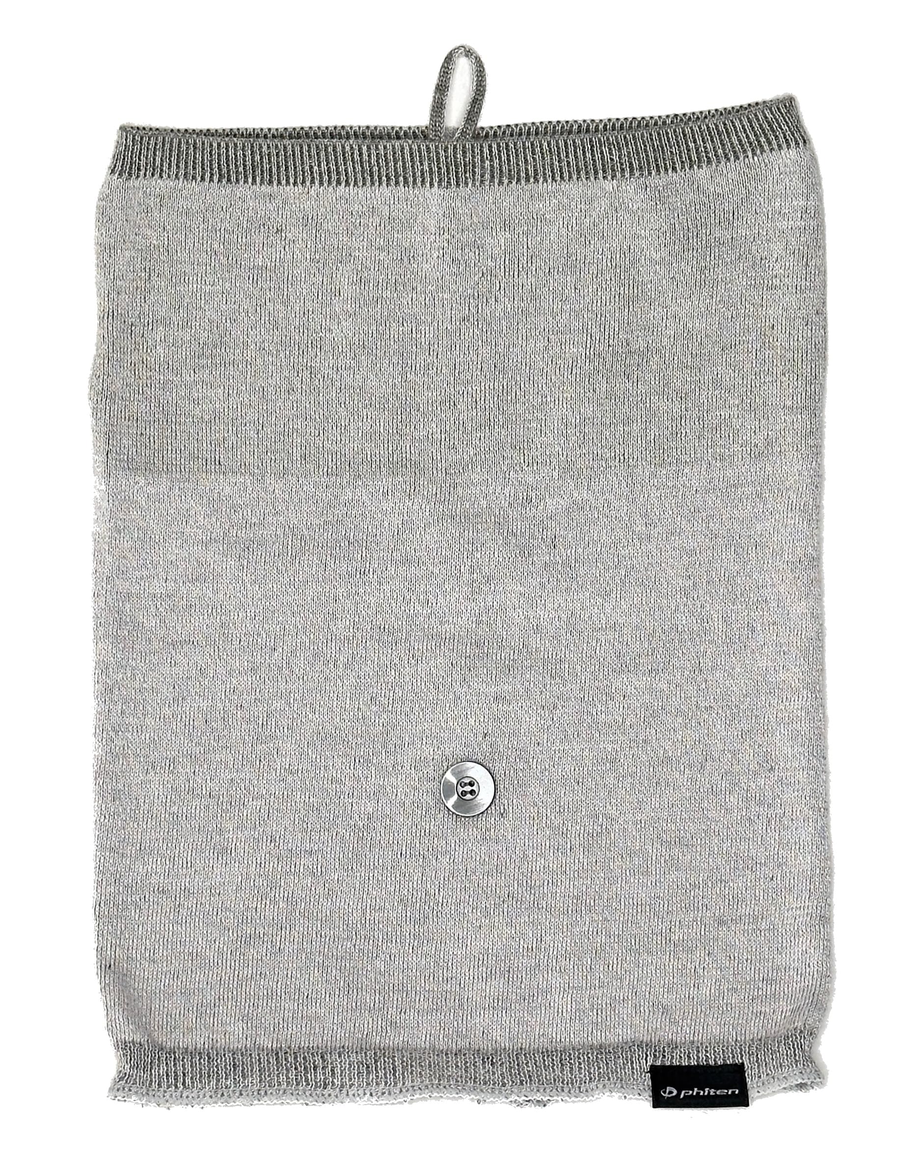 

Шапка Phiten Anti-Static B2 Warmer (Светло-серый) - Тонкий вязаный шарф-манишка из шелковой смеси, устойчивый к пыльце, мягкий, легкий, однотонный, унисекс